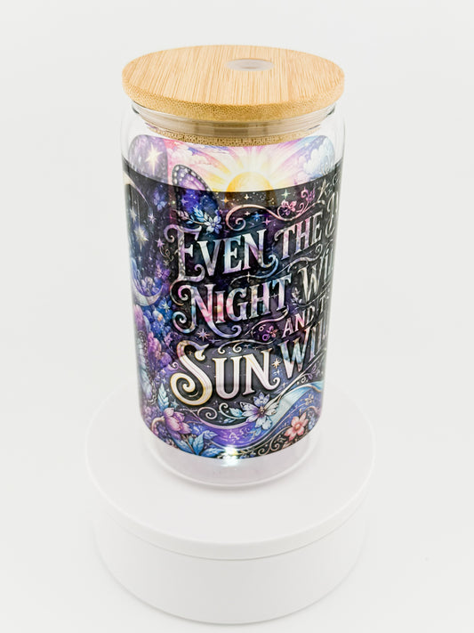 Custom clear glass can example
