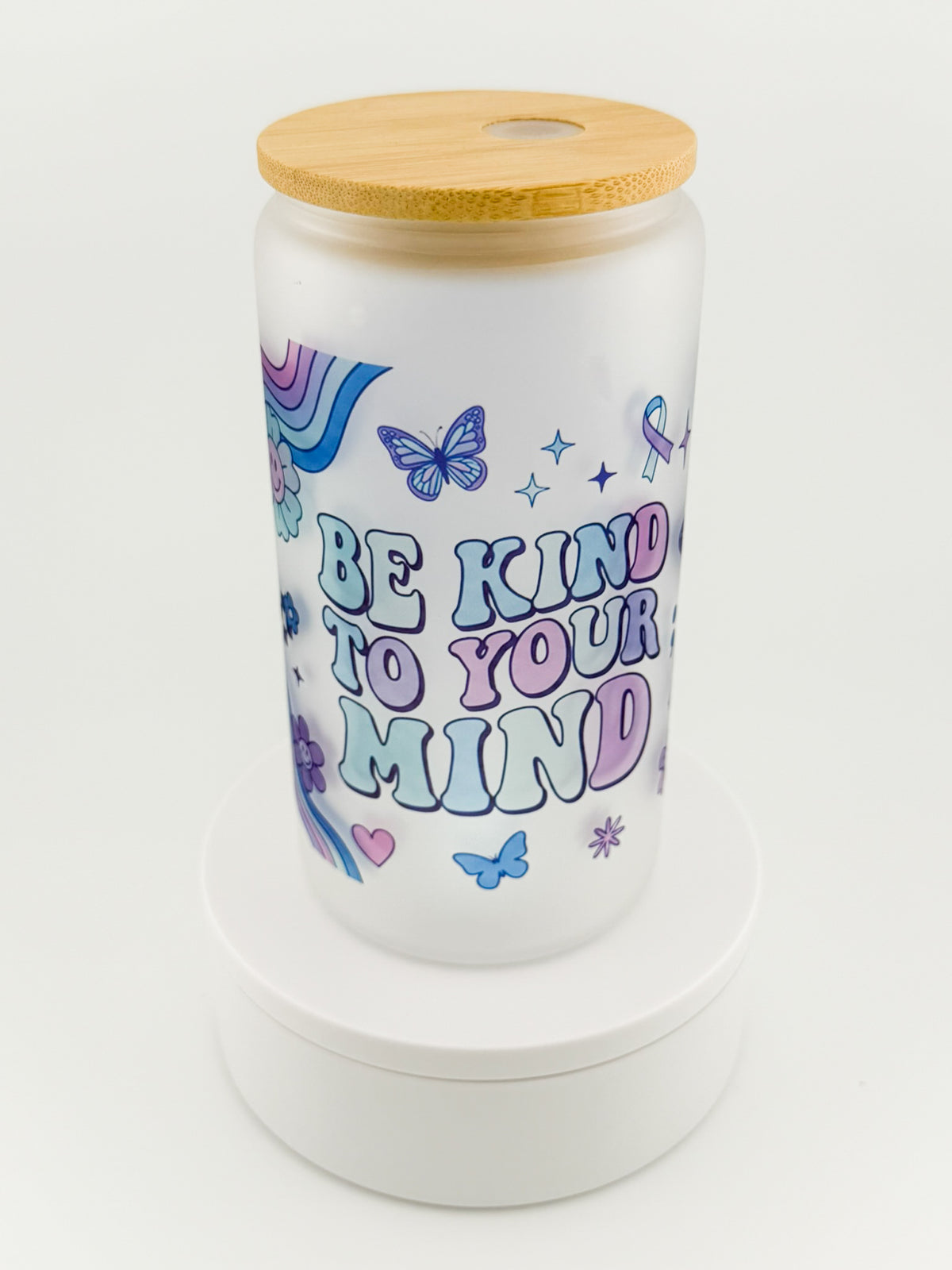 Be Kind to Your Mind Glass Can