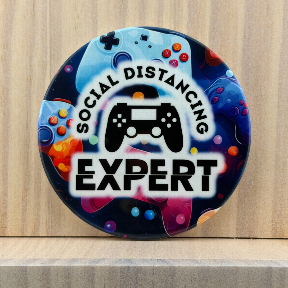 Gamer Ceramic Coaster - Social Distancing Expert