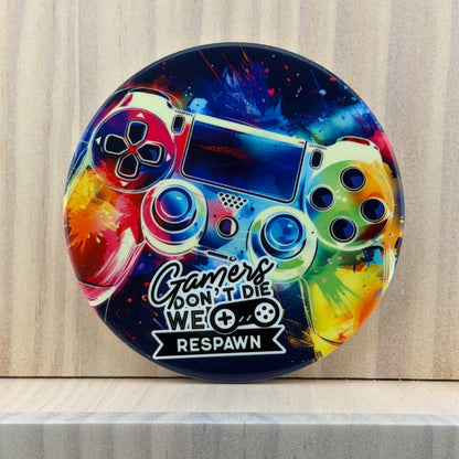 Gamer Ceramic Coaster - Gamers Don't Die