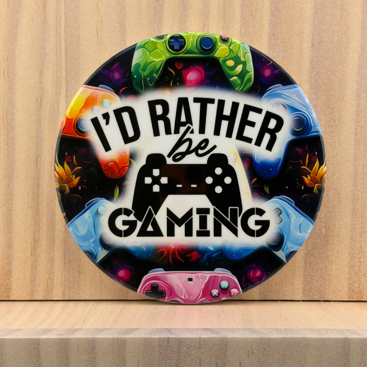 Gamer Ceramic Coaster - I'd Rather Be Gaming