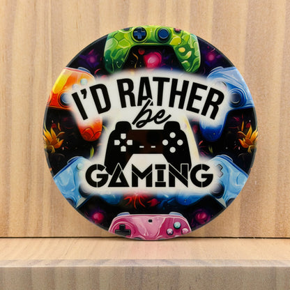 Gamer Ceramic Coaster - I'd Rather Be Gaming