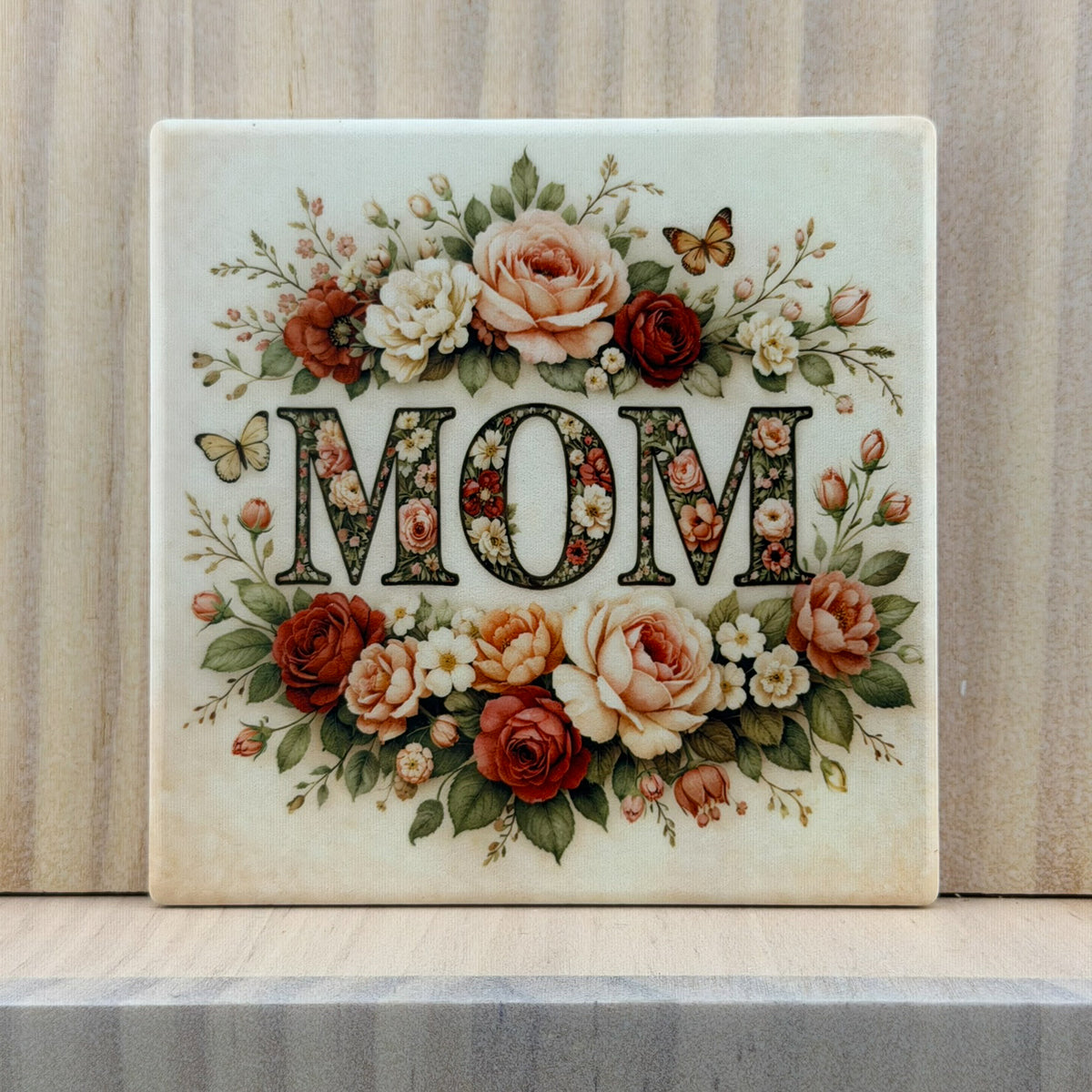 Mama Ceramic Coaster - Rose Garden Mom