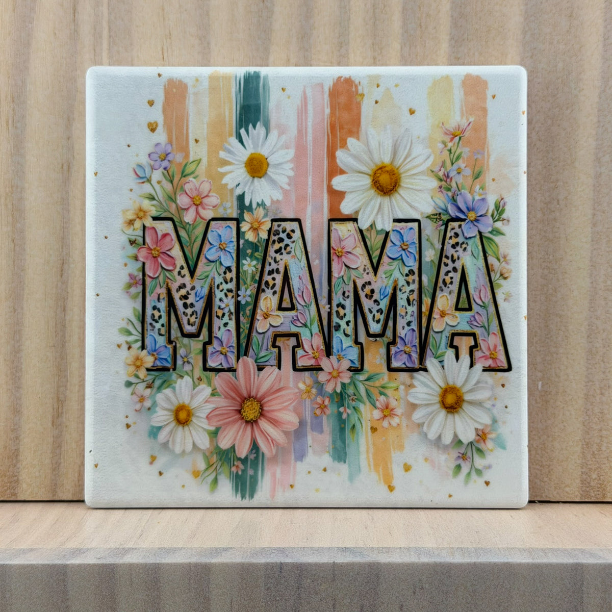 Mama Ceramic Coaster - Wildflower Mama