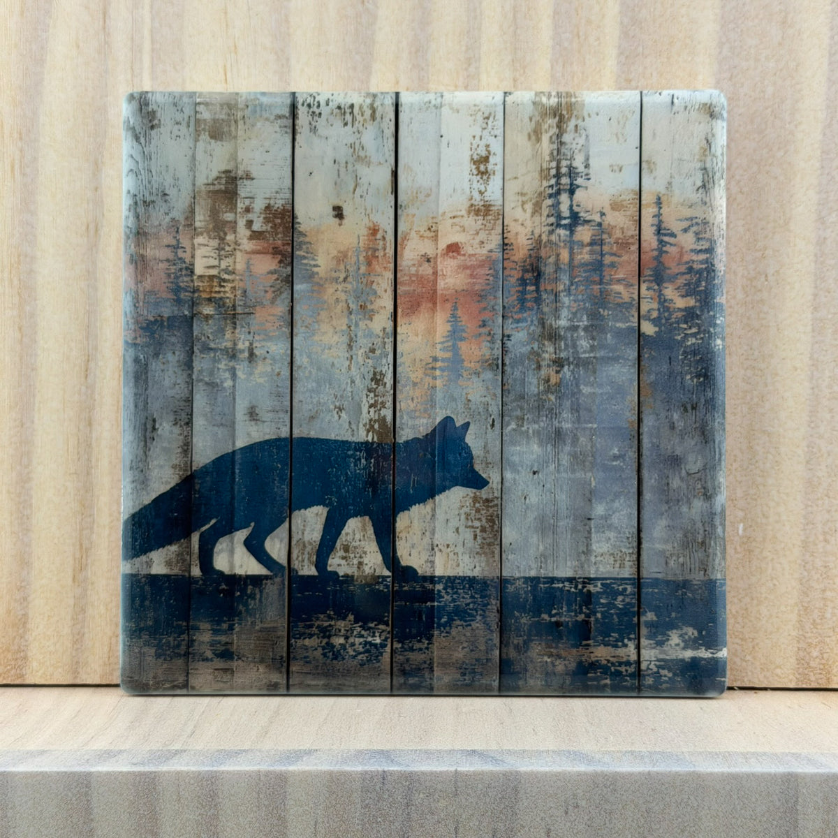Western & Wildlife Ceramic Coaster - Fox