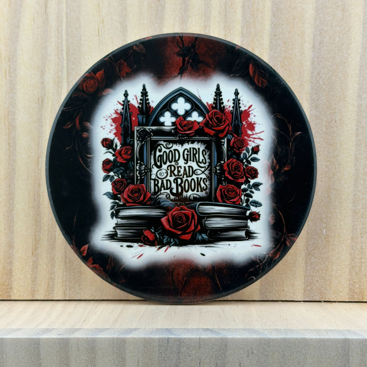 Book Lover Ceramic Coaster - Good Girls Read Bad Books