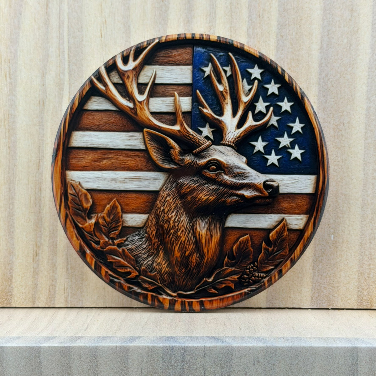 Hunting & Outdoors Ceramic Coaster - Americana Buck