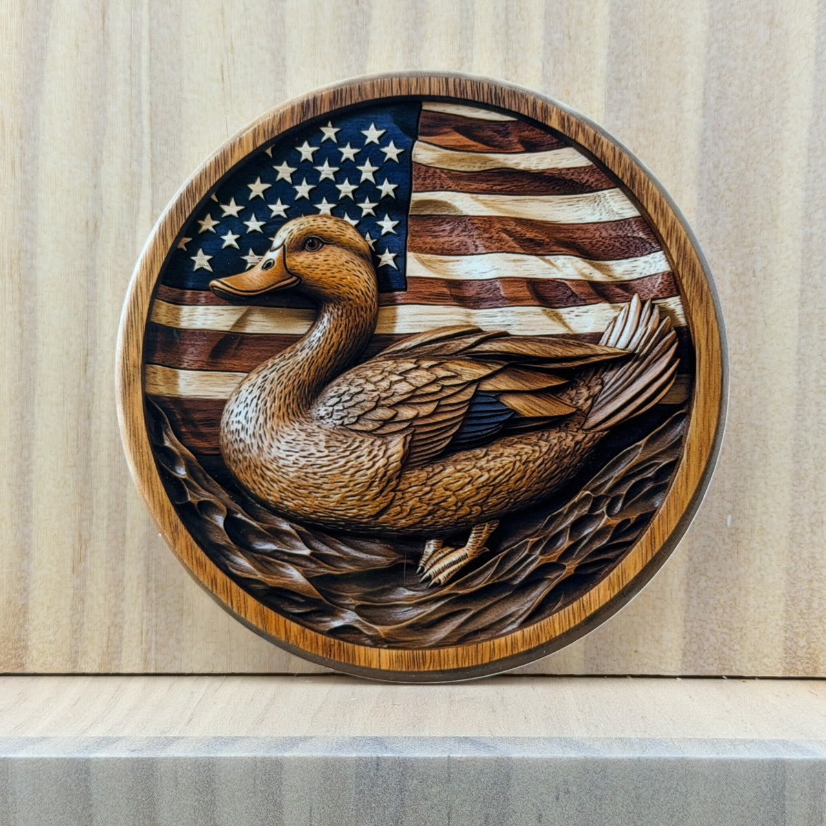 Hunting & Outdoors Ceramic Coaster - Americana Duck