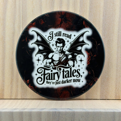 Book Lover Ceramic Coaster - Darker Fairy Tales