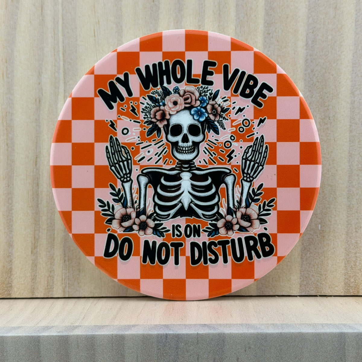 Snarky Introvert Ceramic Coaster - Do Not Disturb