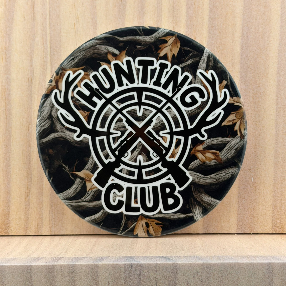 Hunting & Outdoors Ceramic Coaster - Hunting Club