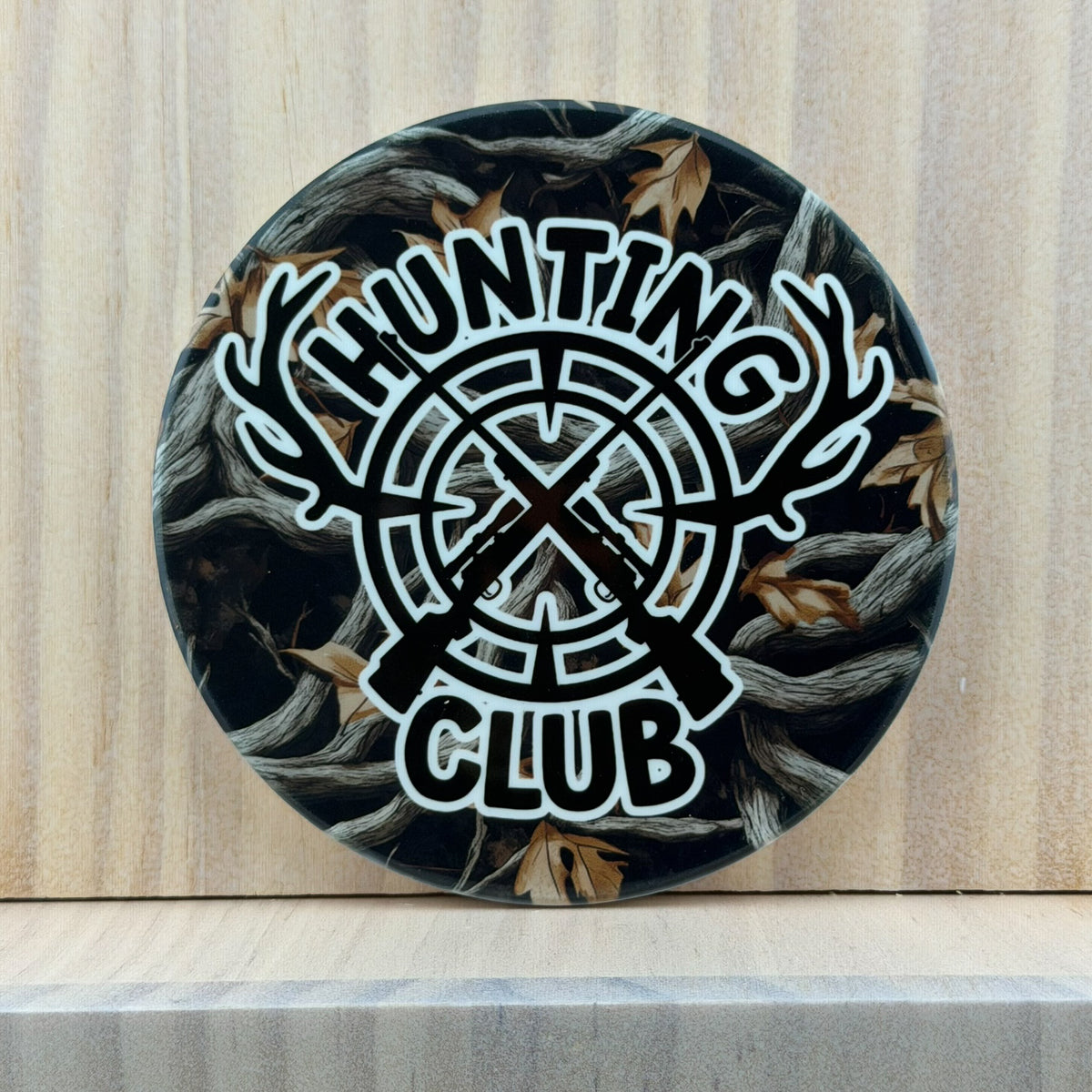 Hunting & Outdoors Ceramic Coaster - Hunting Club