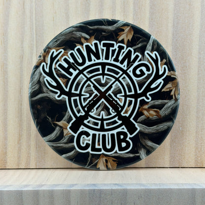 Hunting & Outdoors Ceramic Coaster - Hunting Club