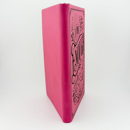 I Am Enough journal, angled view of engraved cover