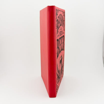 Reasons I Need a Beer journal, angled view of engraved cover