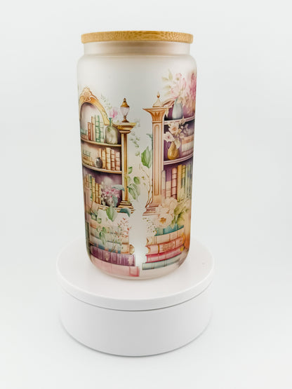 Just a Girl Who Loves Books Glass Can