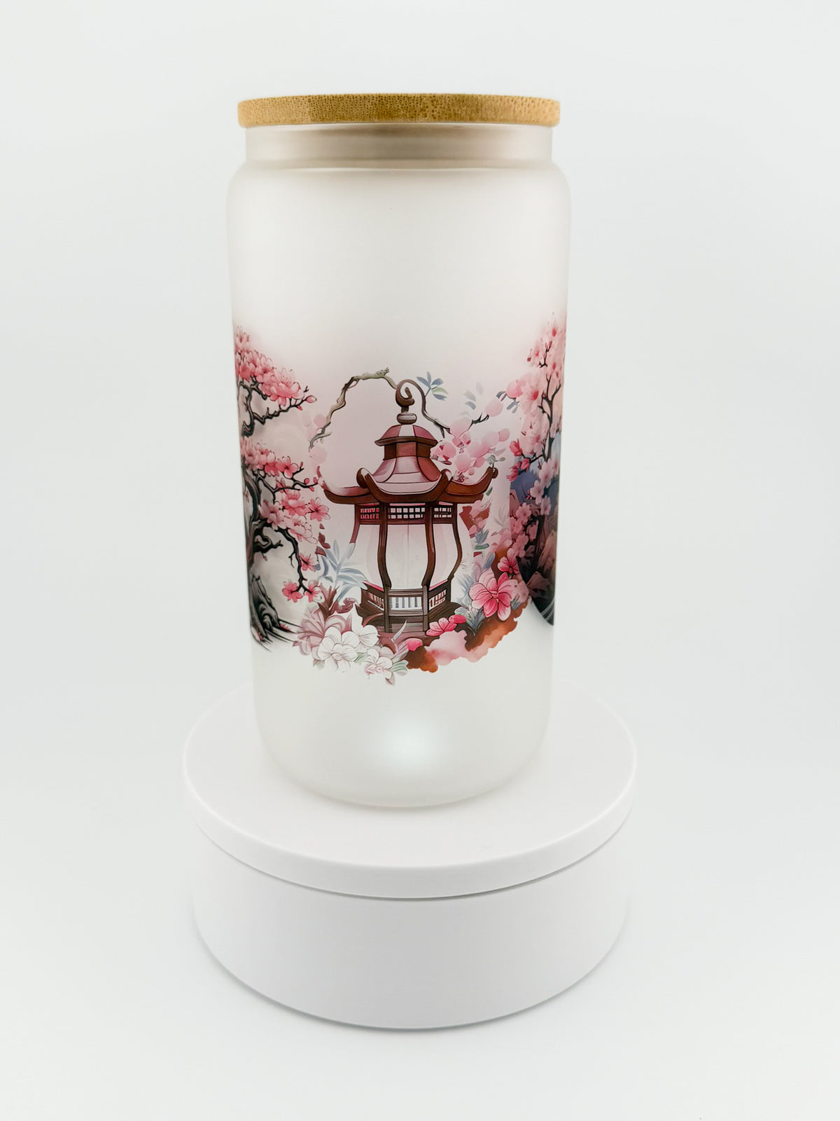 Sakura Vibes Glass Can