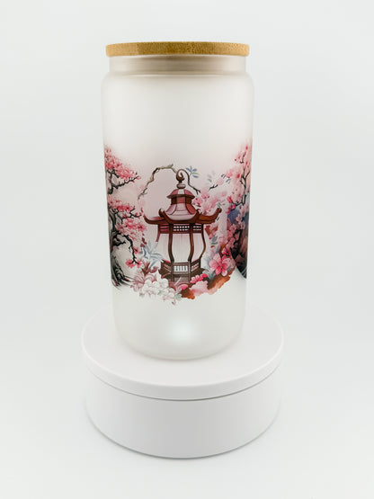 Sakura Vibes Glass Can