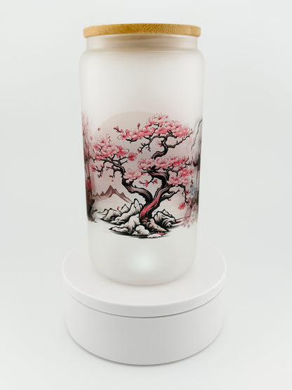 Sakura Vibes Glass Can