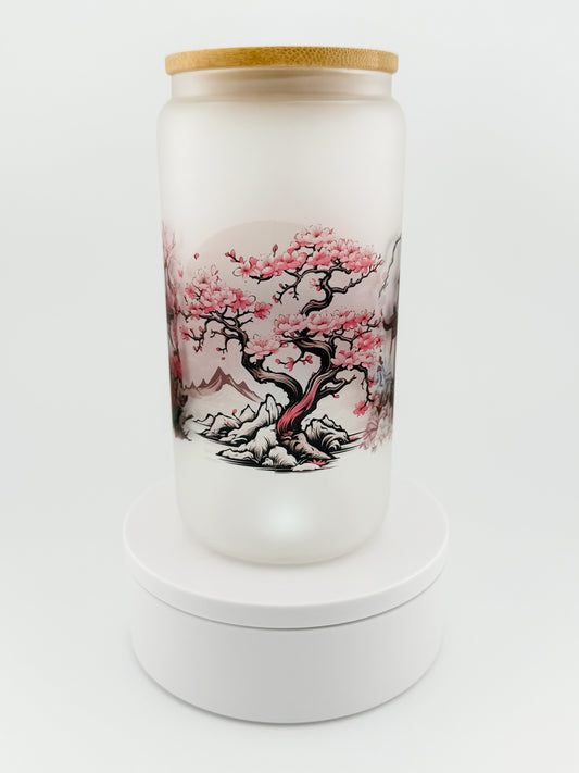 Sakura Vibes Glass Can