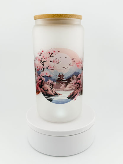 Sakura Vibes Glass Can