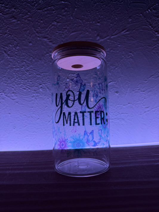 You Matter Clear Libbey Glass