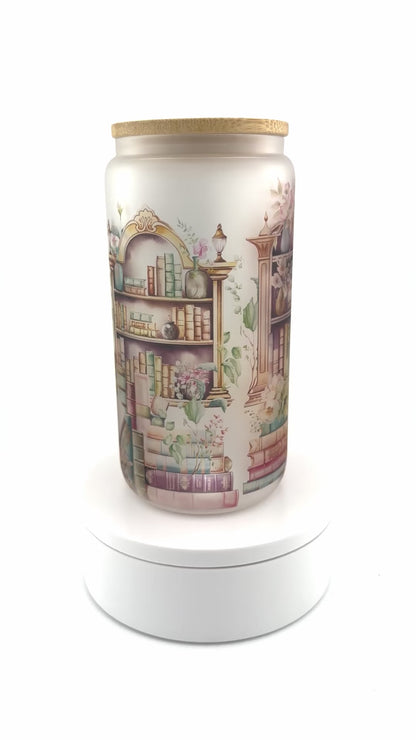 Just a Girl Who Loves Books Glass Can